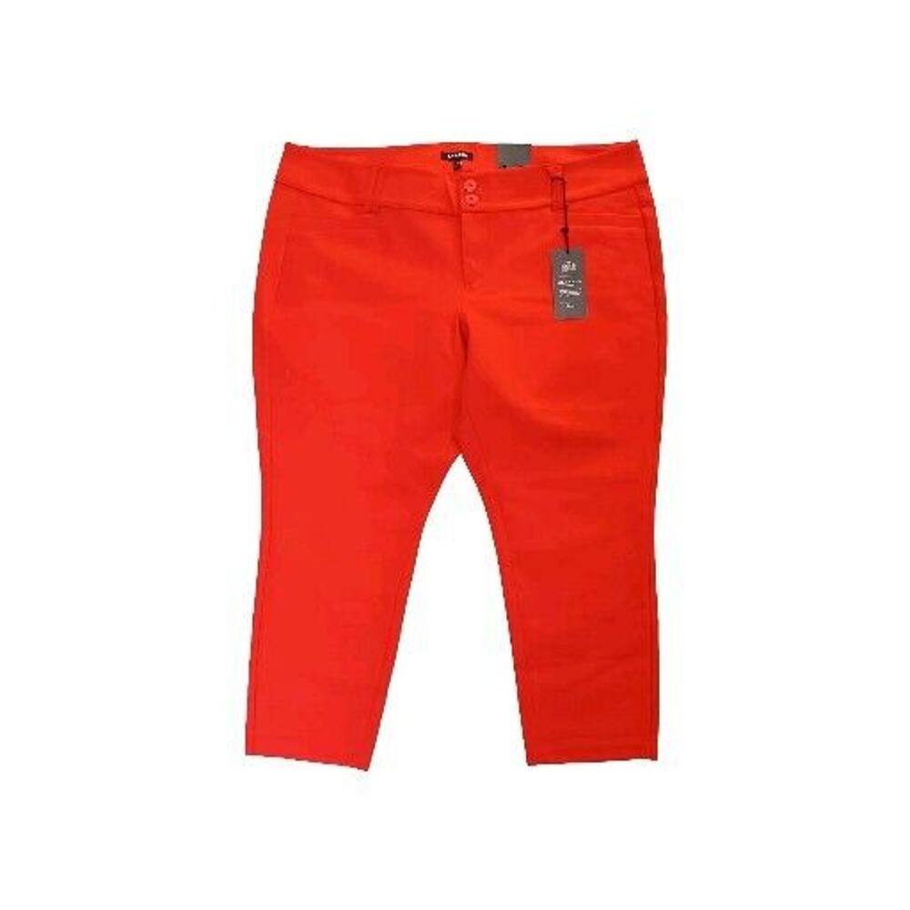 Torrid Red Size 20 All Nighter Pants Ponte Cropped Trouser Christmas Holiday